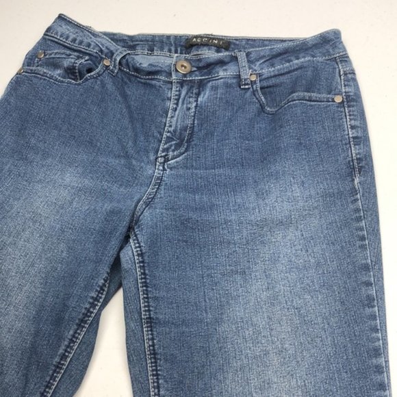 VINTAGE ACCINI BOOTCUT JEANS 8/29x28 DECORATED POCKET 😎 - Picture 9 of 10